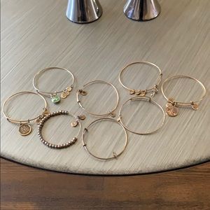 Set of 8 Alex and Ani Bracelets
